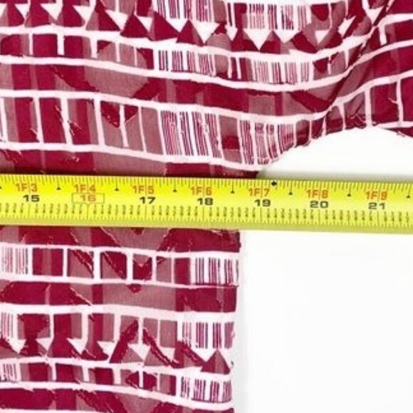 Sam Edelman Prairie Dreamer Aztec Straight Fringe Hem Lined Dress Size Medium - Picture 7 of 12